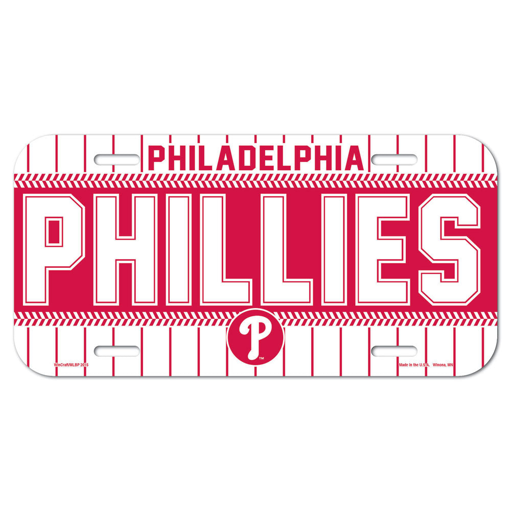 Philadelphia Phillies License Plate Plastic - 0.25