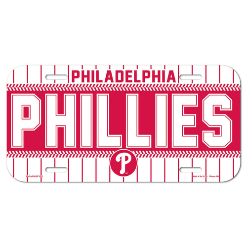 Philadelphia Phillies License Plate Plastic - 0.25