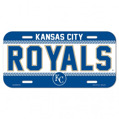 Kansas City Royals License Plate Plastic - 0.25