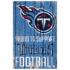 Tennessee Titans Sign 11x17 Wood Proud to Support Design - Wincraft
