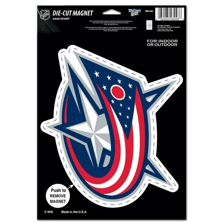 Columbus Blue Jackets Magnet 6.25x9 Die Cut Logo Design - Special Order - 0