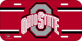 Ohio State Buckeyes License Plate Plastic - 0.25