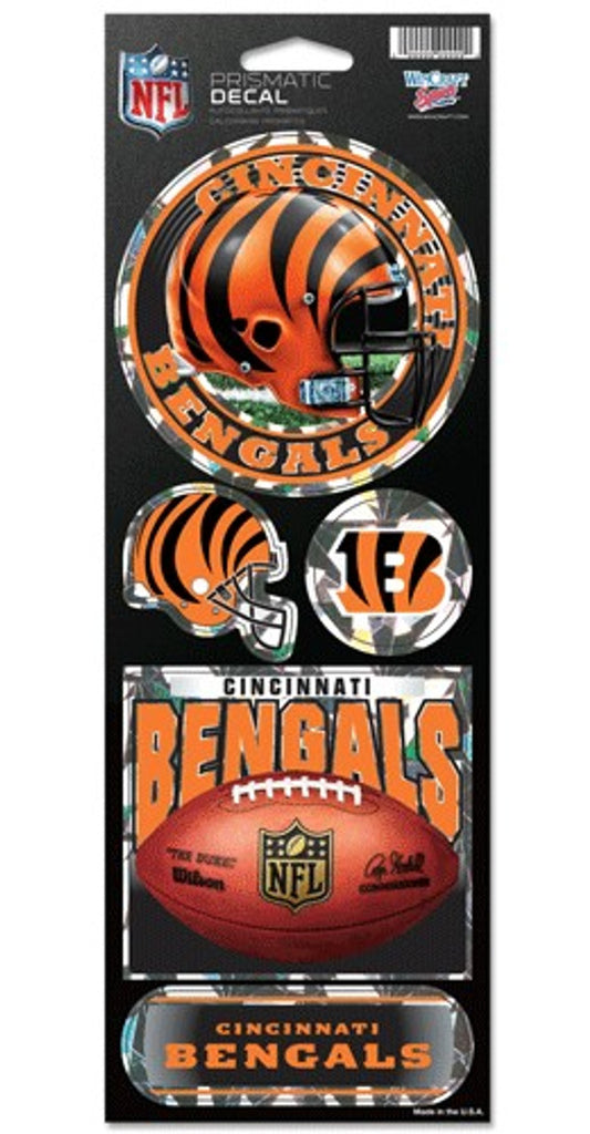 Cincinnati Bengals Stickers Prismatic - Wincraft