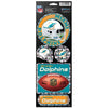 Miami Dolphins Decal 4x11 Die Cut Prismatic Style - 15
