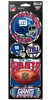 New York Giants Decal 4x11 Die Cut Prismatic Style - 0.25