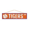 Clemson Tigers Sign 4x17 Wood Avenue Design - Special Order - 20