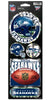 Seattle Seahawks Decal 4x11 Die Cut Prismatic Style - 0.25
