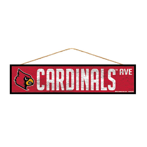 Louisville Cardinals Sign 4x17 Wood Avenue Design - 20