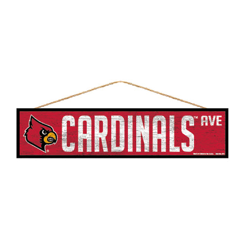 Louisville Cardinals Sign 4x17 Wood Avenue Design - 20