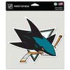 San Jose Sharks Decal 8x8 Perfect Cut Color - Wincraft