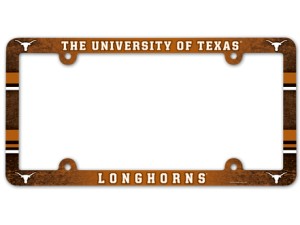 Texas Longhorns License Plate Frame - Full Color - Wincraft