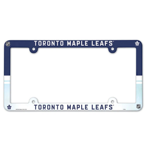 Toronto Maple Leafs License Plate Frame Plastic Full Color Style - 14.5