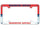 Washington Capitals License Plate Frame Plastic Full Color Style - Special Order - 0.25
