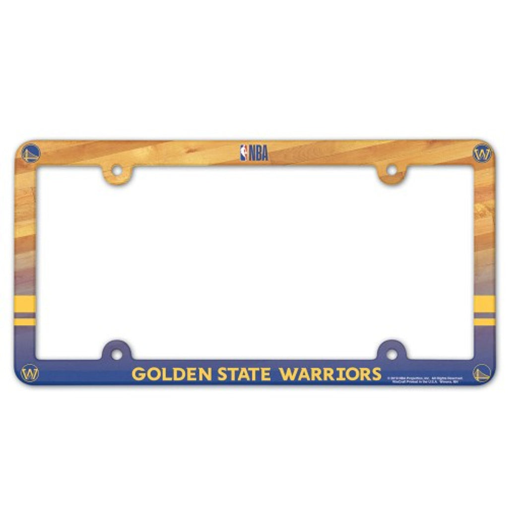 Golden State Warriors Plastic License Plate Frame Full Color Style - Wincraft