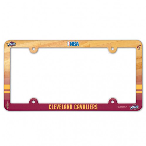 Cleveland Cavaliers Plastic License Plate Frame Plastic Full Color Style - Special Order - 3