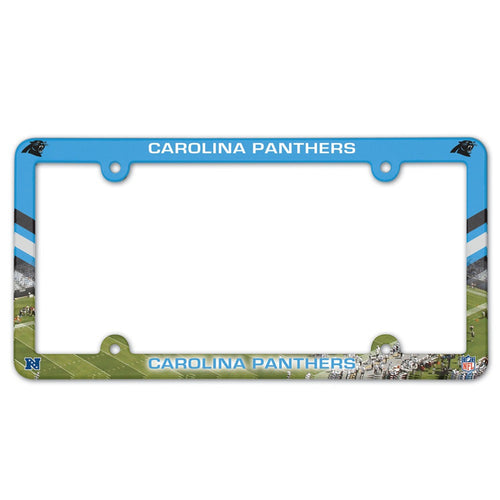 Carolina Panthers License Plate Frame Plastic Full Color Style - WinCraft