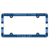 Tennessee Titans License Plate Frame Plastic Full Color Style - 0.25