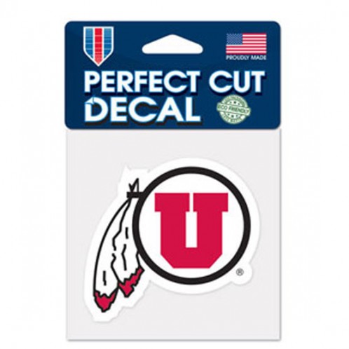 Utah Utes Decal 4x4 Perfect Cut Color - Special Order - 0.25