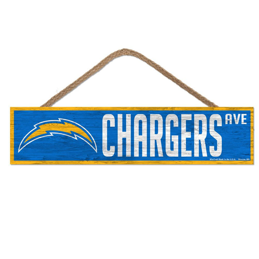 Los Angeles Chargers Sign 4x17 Wood Avenue Design - WinCraft