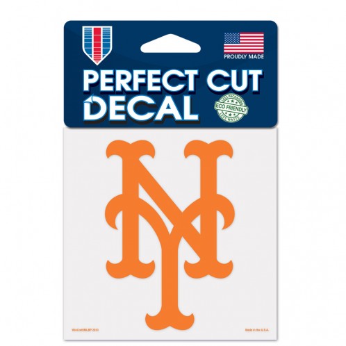 New York Mets Decal 4x4 Perfect Cut Color - 0.25