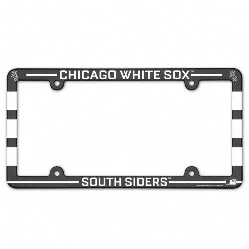 Chicago White Sox License Plate Frame Plastic Full Color Style - 0.25
