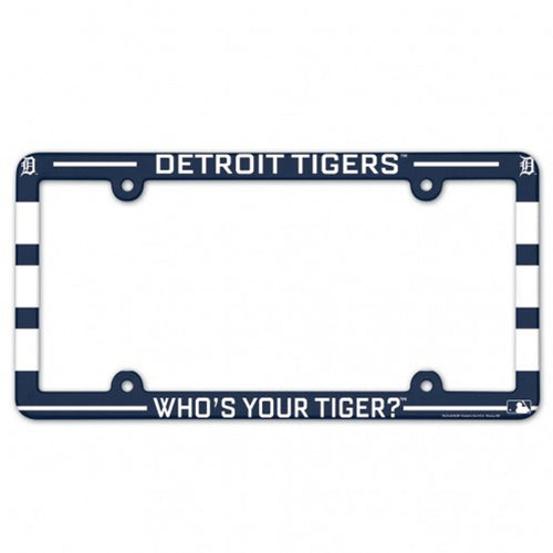 Detroit Tigers License Plate Frame Plastic Full Color Style - WinCraft