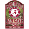 Alabama Crimson Tide Sign 11x17 Wood Fan Cave Design - Wincraft