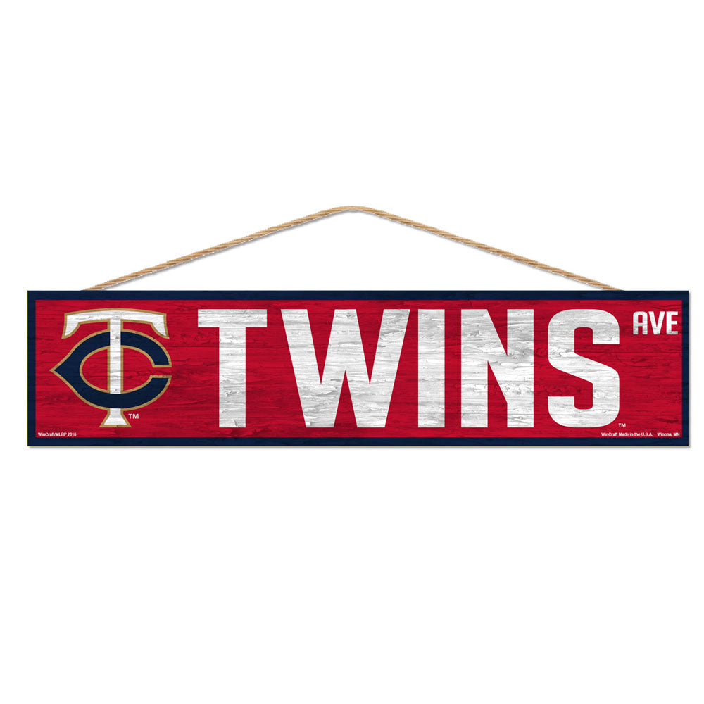 Minnesota Twins Sign 4x17 Wood Avenue Design - Special Order - 20