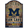 Michigan Wolverines Sign 11x17 Wood Fan Cave Design - Wincraft