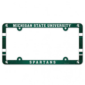 Michigan State Spartans Plastic Full Color License Plate Frame - WinCraft
