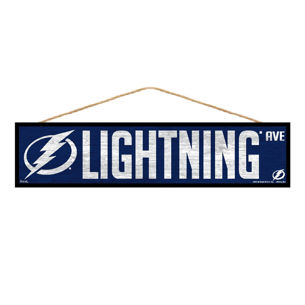 Tampa Bay Lightning Sign 4x17 Wood Avenue Design - Special Order - Wincraft Fanatics