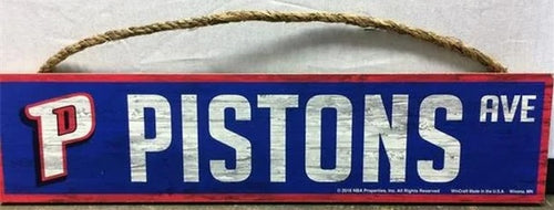 Detroit Pistons Sign 4x17 Wood Avenue Design - 20