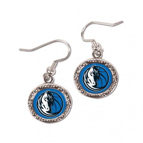 Dallas Mavericks Earrings Round Style - Special Order - 0