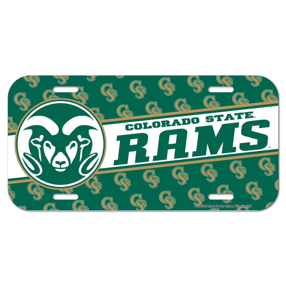 Colorado State Rams License Plate Plastic - 0.25