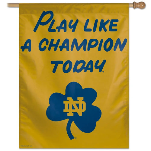 Notre Dame Fighting Irish Banner 28x40 Vertical PLACT Design - 0