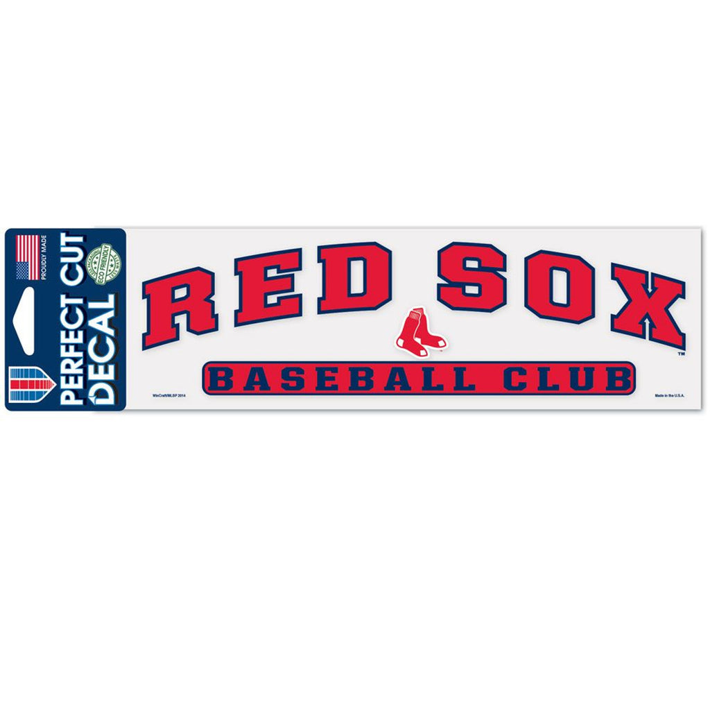 Boston Red Sox Decal 3x10 Perfect Cut Color - Wincraft