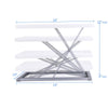Rocelco 19'' Portable Standing Desk Riser
