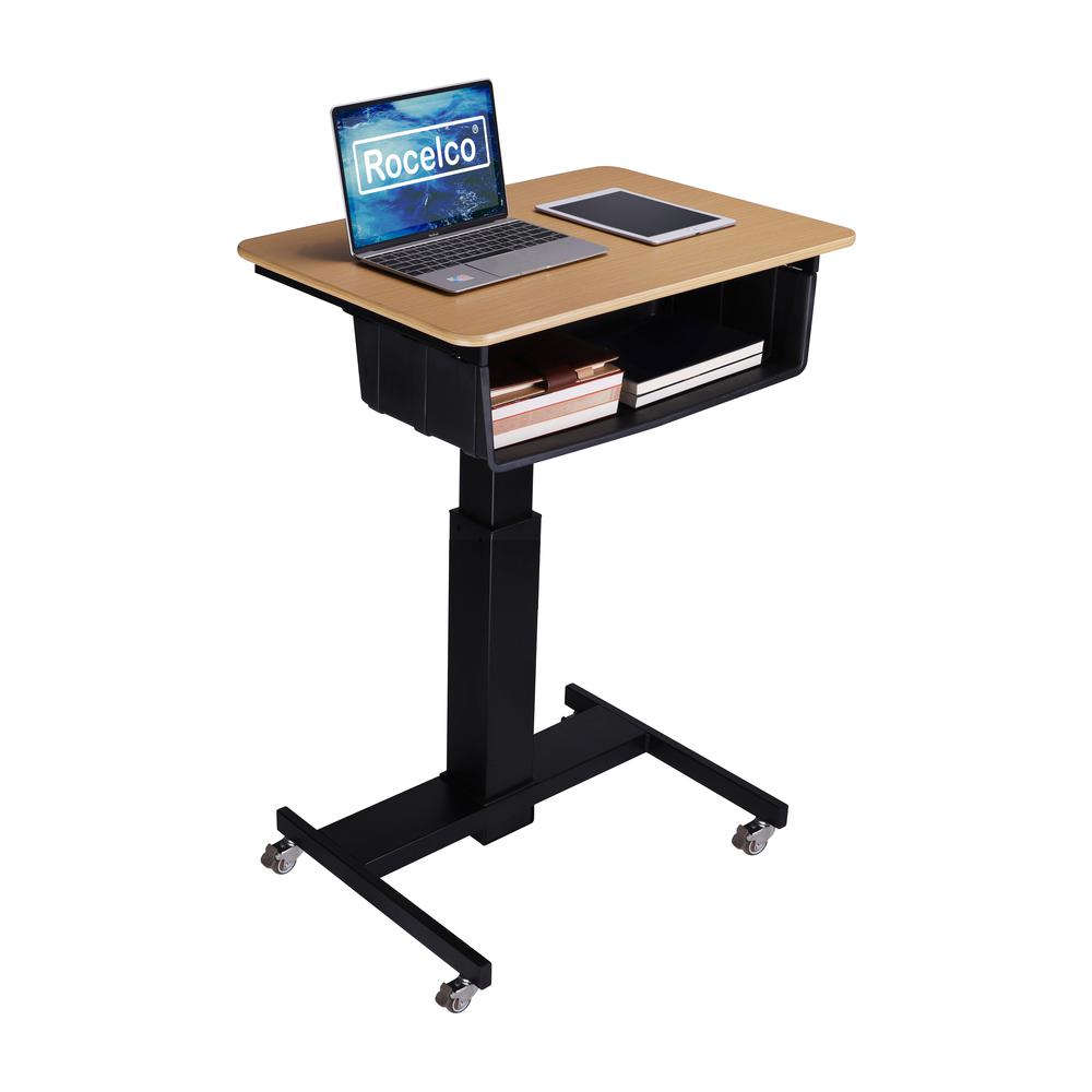 Rocelco 28'' Height Adjustable Mobile School Standing Desk