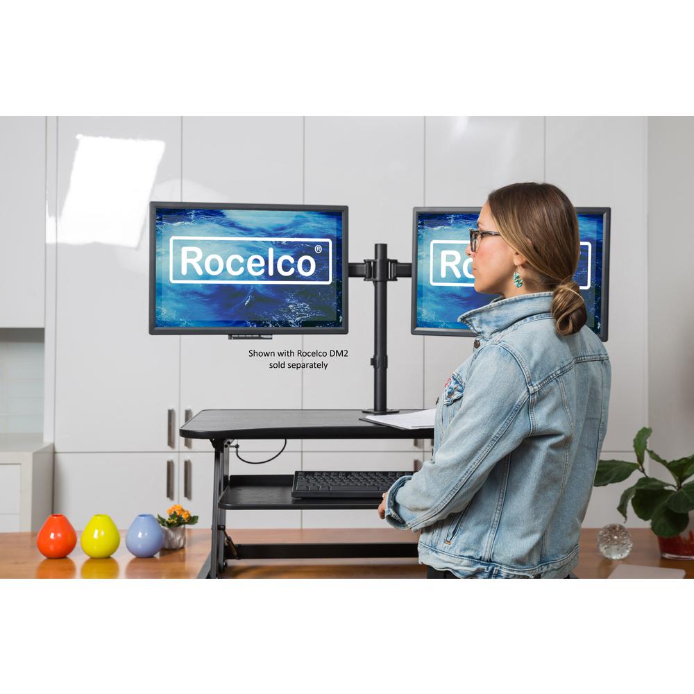 Rocelco 37.5'' Deluxe Height Adjustable Standing Desk
