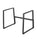 Rocelco Standing Desk Legs - Home Office Sit Stand Up Workstation Floor Stand for DADR-40 and DADR-46 (R DADRB-FS2)