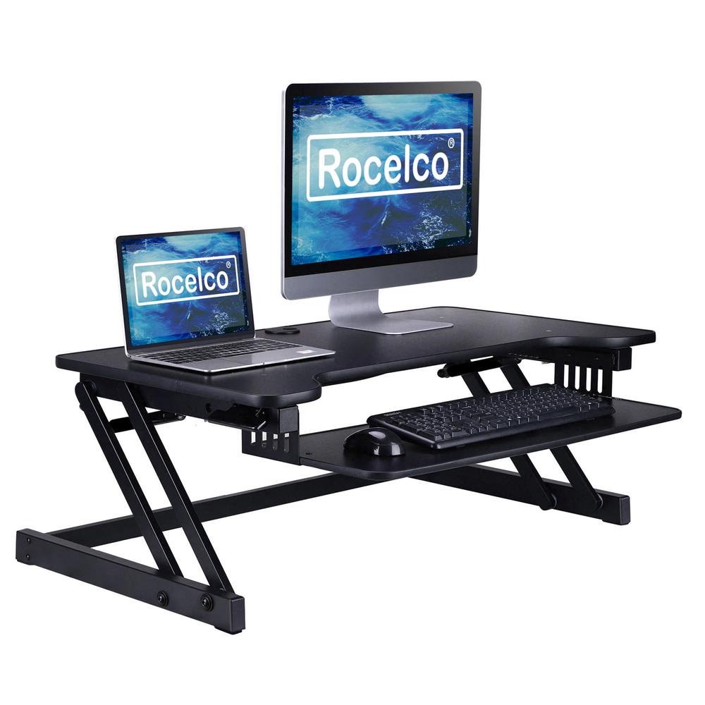 Rocelco 37.5'' Deluxe Height Adjustable Standing Desk