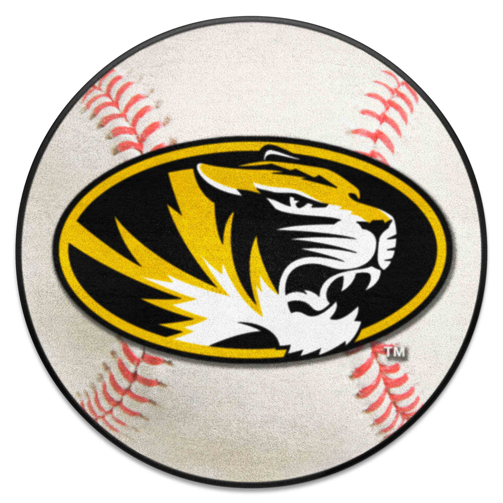 Fanmats - University of Missouri Baseball Mat 27'' diameter