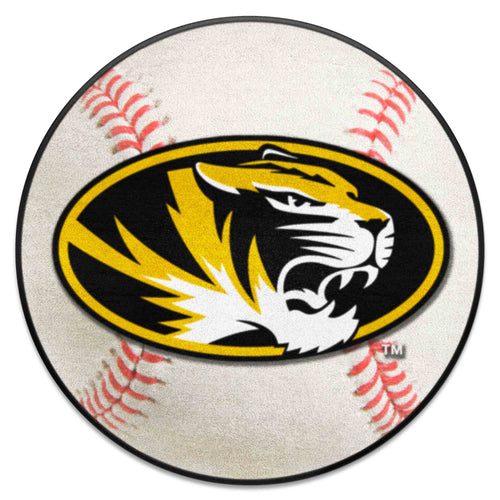 Fanmats - University of Missouri Baseball Mat 27'' diameter