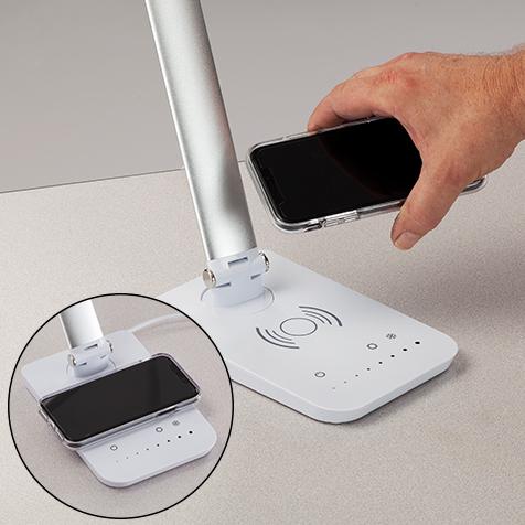 Vamp  LED Wireless Charging Lamp- 1009SL - Safco