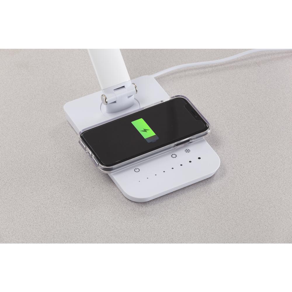 Vamp  LED Wireless Charging Lamp- 1009WH - Safco