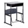 AlphaBetter® Adjustable-Height Stand-Up Desk, 28 x 20'' Premium or Dry Erase Top, Book Box and Swinging Footrest Bar - Gray - Safco