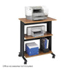 Muv Mobile Machine Cart, Three-Shelf, 29-1/2w x 20d x 35h, Oak/Black - Safco