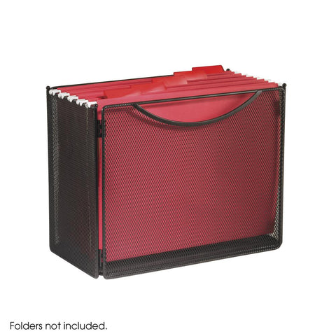 Onyx™ Mesh Desktop Box File, 6''D (Qty. 6) - Black - Safco
