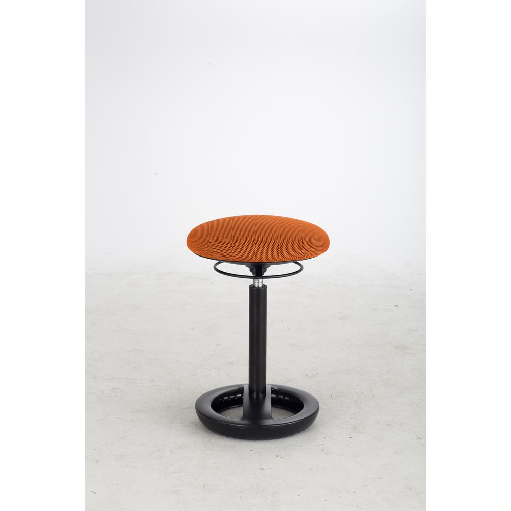Twixt Desk Height Ergonomic Stool, 22.5'' Seat Height, Supports up to 250 lbs., Orange Seat/Orange Back, Black Base - Safco