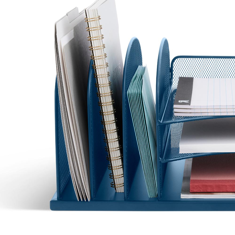 Onyx™ 3 Horizontal/3 Upright sections Blue - Safco